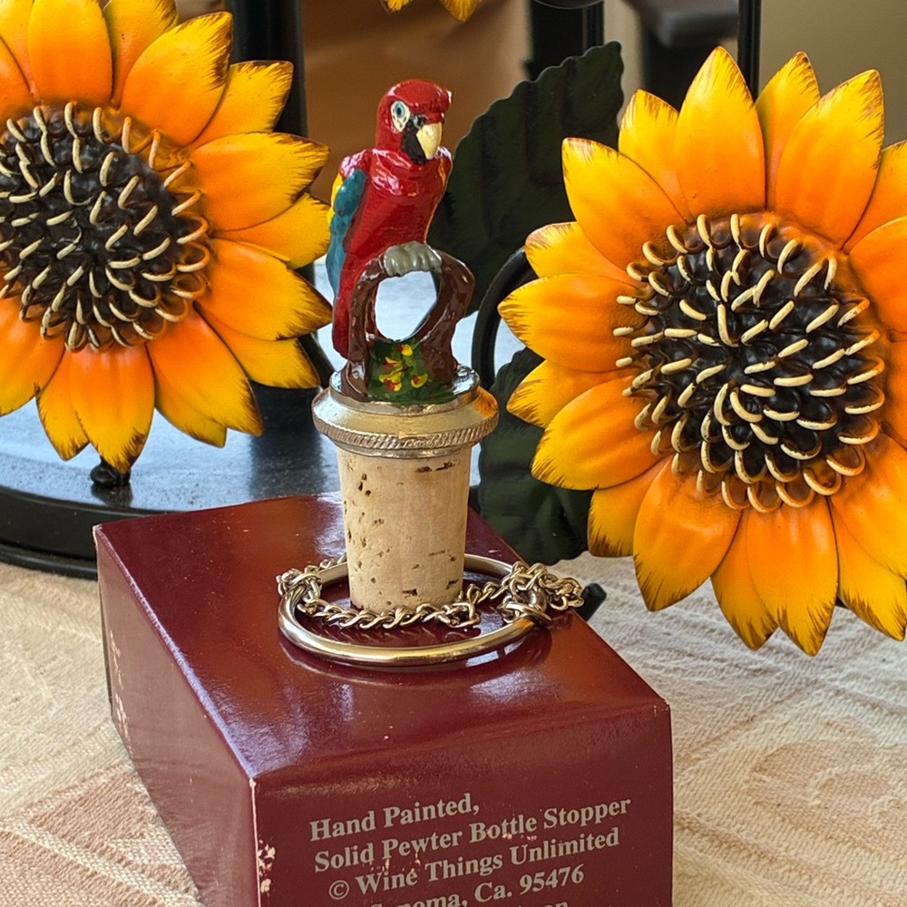 Vintage Pewter Parrot Wine Stopper - Picture 7 of 8